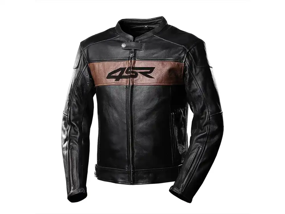 4SR HOOLIGAN BROWN motocyklová pánská bunda z kůže - Novinka v nabídce