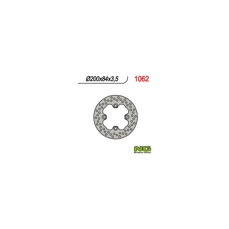 Výhodný nákup - Přední brzdový kotouč KAWASAKI KVF 650/700/750 (200x84x3,5)(4X10,5MM), NG