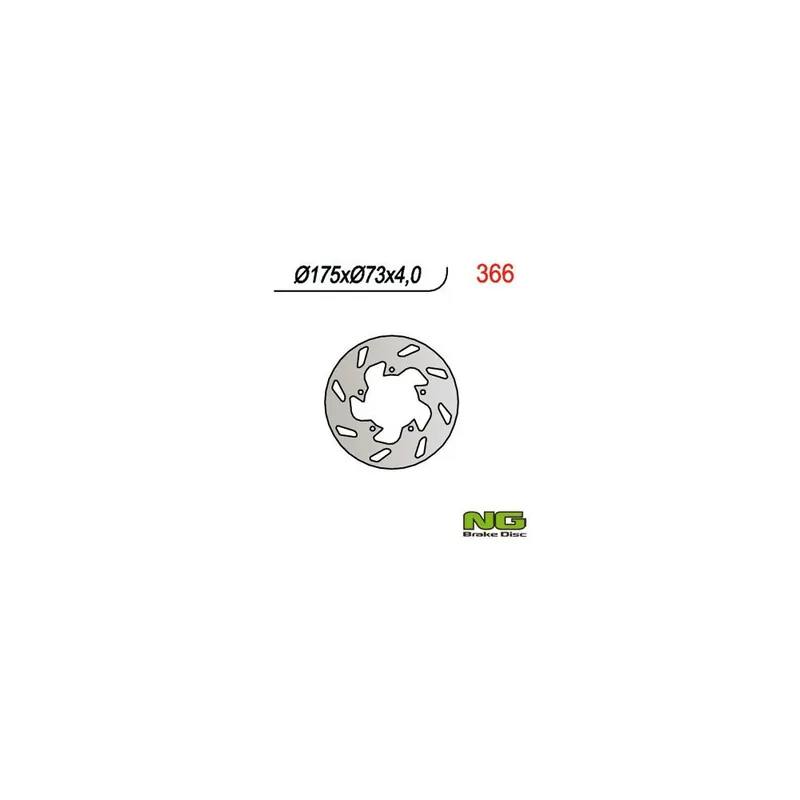 Cenová bomba - NG přední/zadní brzdový kotouč GILERA, PIAGGIO (175X73X4) (5X6,5MM)
