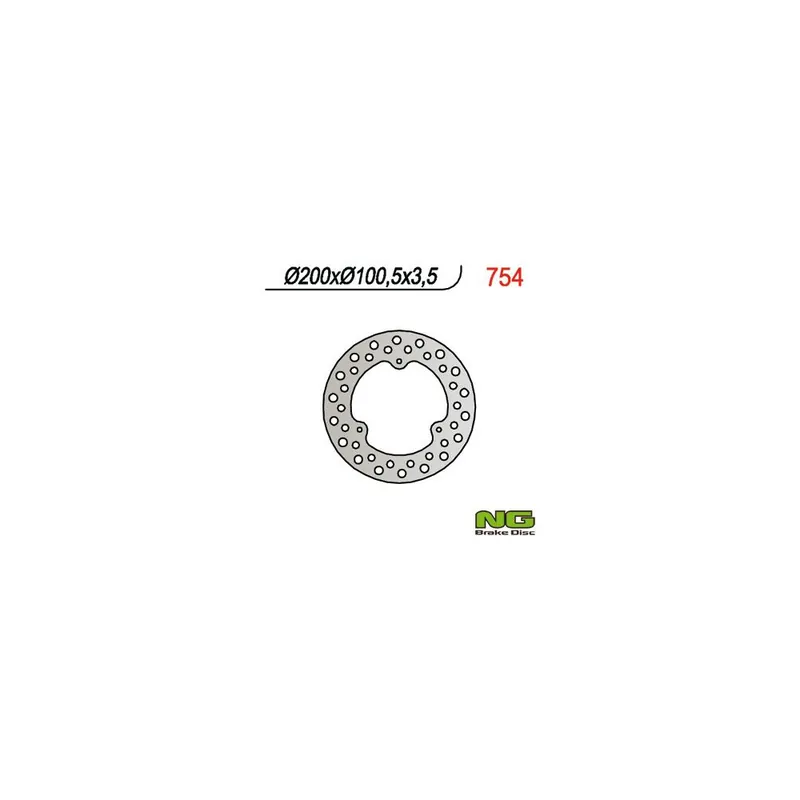 NG přední brzdový kotouč SUZUKI RM 80/85 (200x100x3,5) - Doprodej
