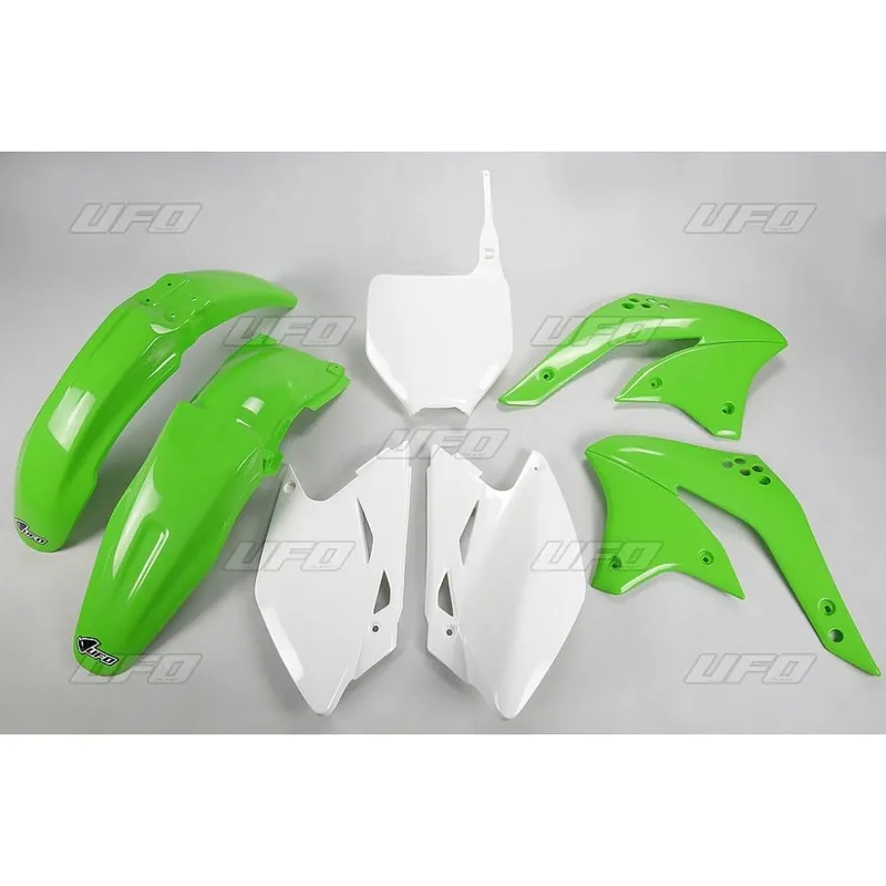 Akční cena | UFO sada plastů KAWASAKI KXF 450 ‘08 (zelená/bílá)