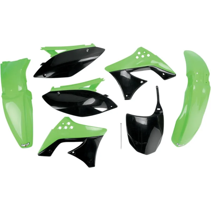 UFO sada plastů KAWASAKI KXF 250 ‘09- ‘12 (zelená/černá) - Nenechte si ujít nabídku