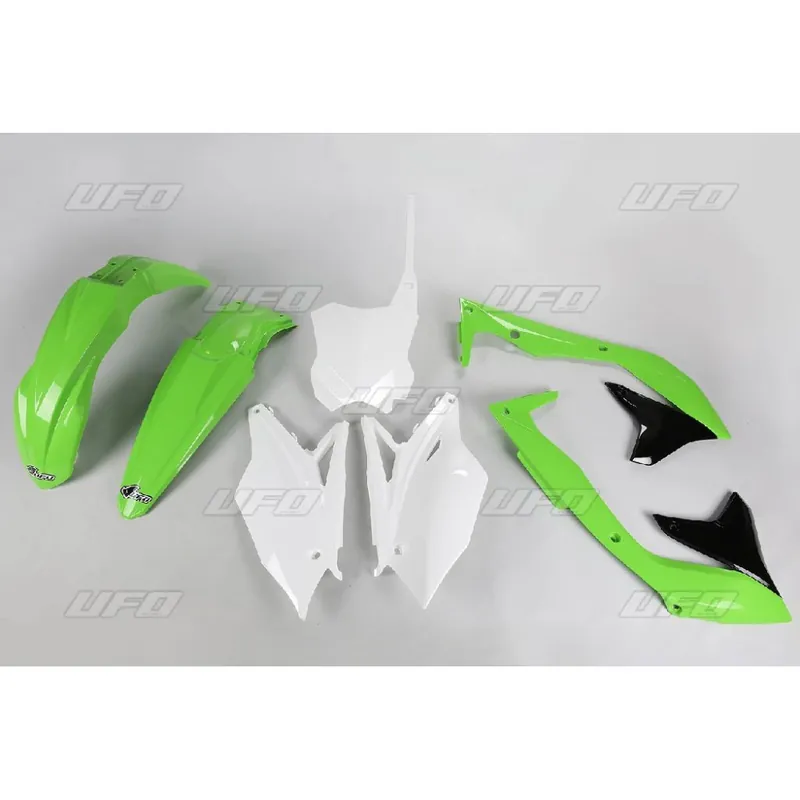 Velmi žádaný produkt - UFO sada plastů KAWASAKI KXF 450 ‘16-‘17 (zelená/bílá/černá)
