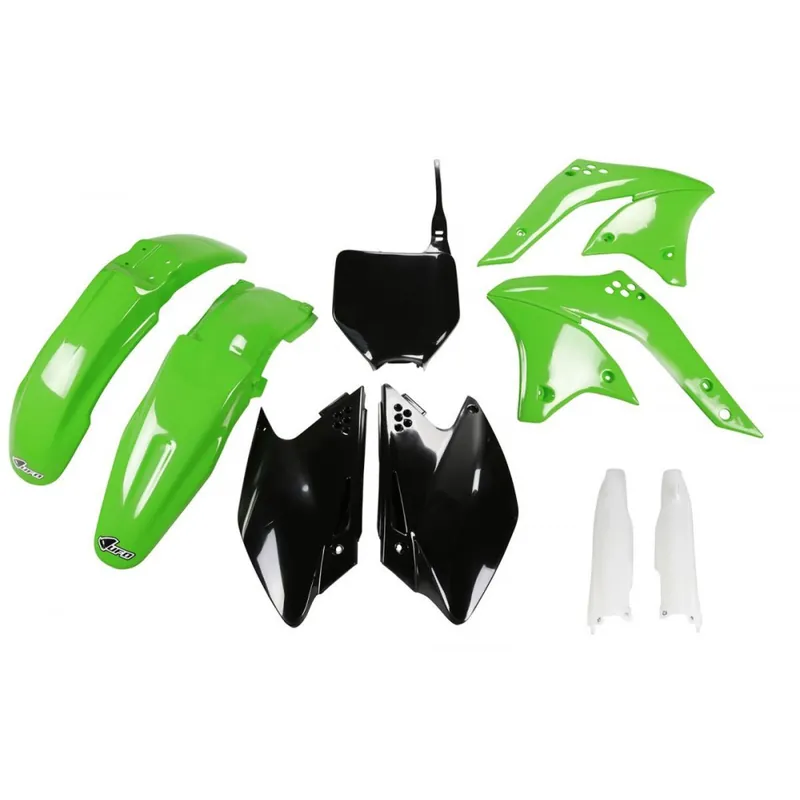 UFO sada plastů KAWASAKI KXF 250 ‘08 (zelená/černá) | Cenová bomba
