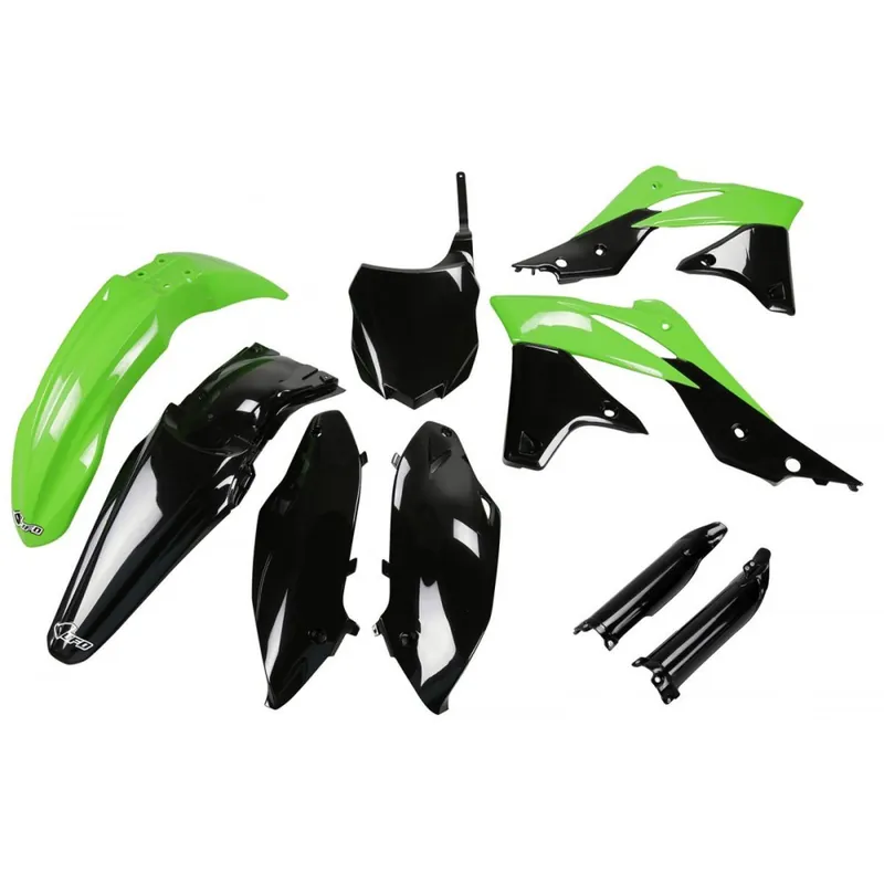 Nabídka končí brzy - UFO sada plastů KAWASAKI KXF 250 ‘13 (zelená/černá)