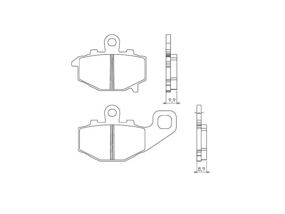 Brenta organické brzdové destičky FT3089 - Outlet