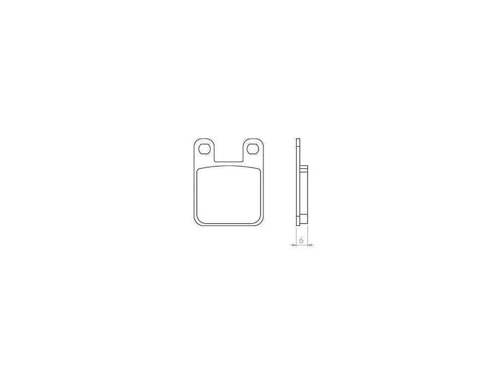 Outlet - Brenta organické brzdové destičky FT3015