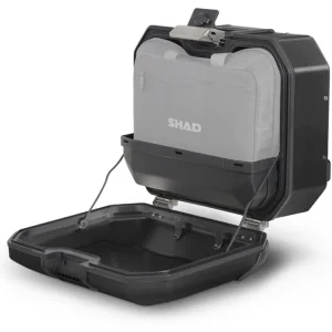 Snadný nákup - Kompletní sada černých hliníkových kufrů SHAD TERRA BLACK, 48L topcase 36L/36L boční kufry, včetně montážní sady a plotny SHAD HONDA NC 750 X 2021-
