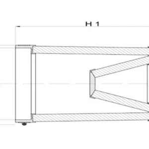 Dvojitý kuželový vzduchový filtr BMC FBTW110-200P Plastový vrch | Oblíbený u zákazníků