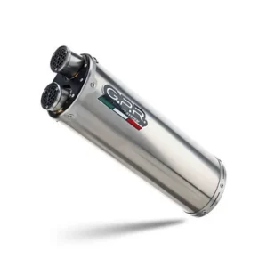 Populární - Koncovka výfuku Slip-on GPR DUAL INOX BM.109.DUAL.IO Titanová matná černá zahrnuje spojovací svod a odnímatelný dB killer pro BMW R 1300 GS 2024-2026