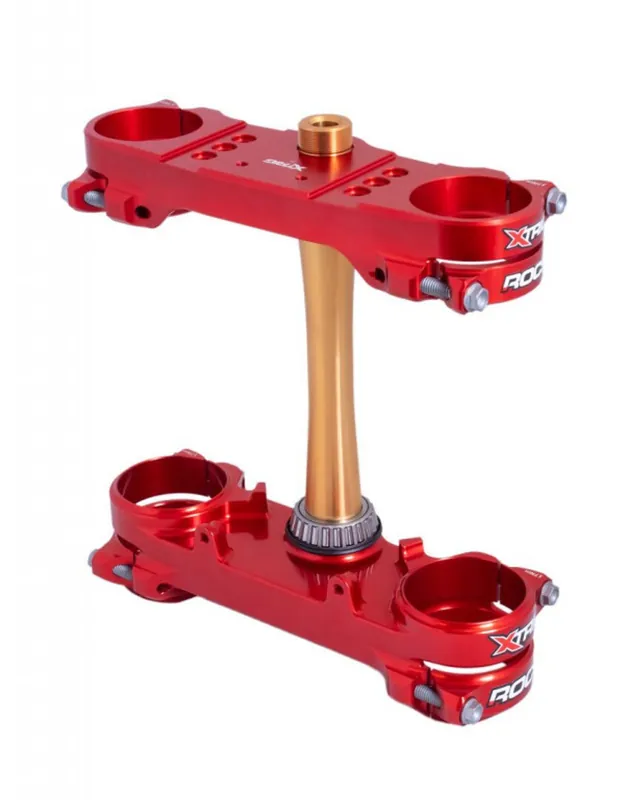 Premium - Brýle na vidlice s trojitým uchycením X-TRIG ROCS TECH 40401005 červená 20mm