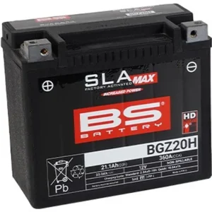 Továrně aktivovaná motocyklová baterie BS-BATTERY BGZ20H SLA MAX - Skvělá cena