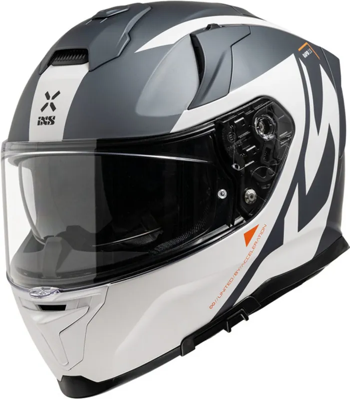 Do košíku - Integrální helma iXS RAPID 2.0 GRAPHIC X1-330236 matně bílo-šedé M