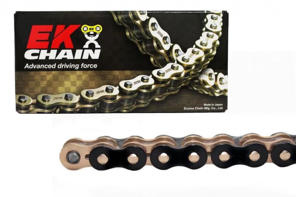 Nově v e-shopu | Řetězová sada EK - černý řetěz 520 SRX, X-kroužek, kolečko JT, rozeta JT pro HUSQVARNA TC 510 (