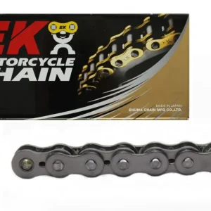 Řetězová sada EK - stříbrný řetěz 420 SH, netěsněný, kolečko JT, rozeta JT pro KAWASAKI KLX 110 (R) 2003-2009 - Skvělá cena