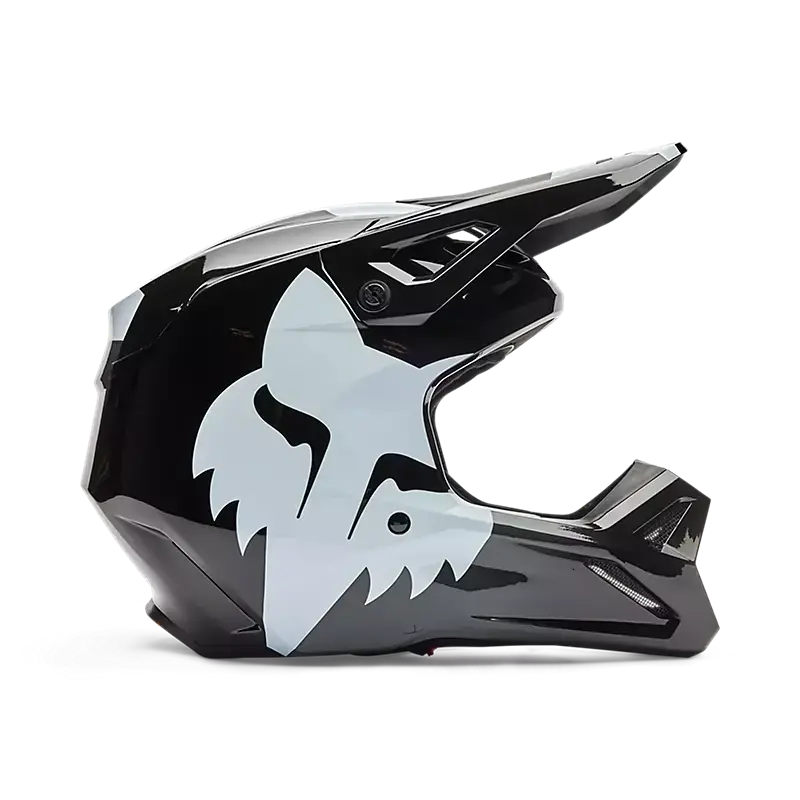 Už jen pár kusů - Pánská moto helma FOX V1 Shield černá
