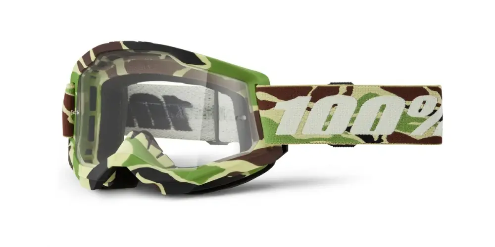 100% brýle STRATA 2 NEW, WAR CAMO, ČIRÉ PLEXI - Nabídka dne